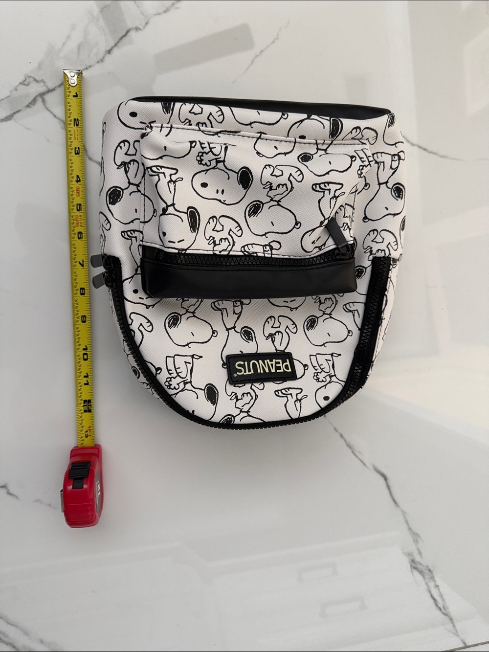 Peanuts White & Black Snoopy Mini Backpack - Picture 2 of 3
